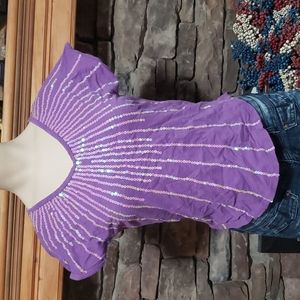 LIPGLOSS SEQUIN TOP SZ L(14)